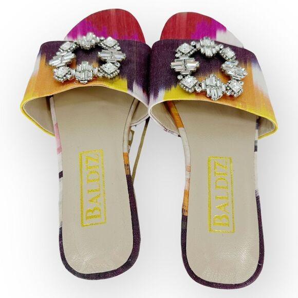 BALDIZ KAT COCKTAIL‎ SLIDE 36/US 5.5 with Dust Bag - Leather, rhinestone - Picture 8 of 9